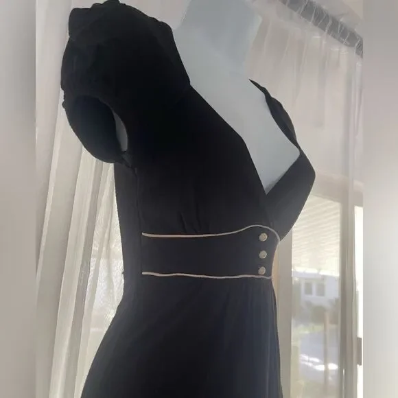 Sidecca 50’s Style Dress with Keyhole Back Pinup Rockabilly Women’s Small - Picture 4 of 5